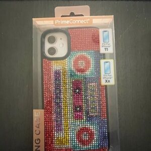 PrimeConnect Multicolor Rhinestone Phone Case for iPhone 11/XR
